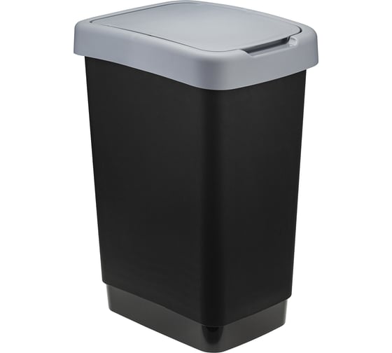 Изображение товара Контейнер для мусора IDEA ТВИН 25л М 2469 М 2469 Серый