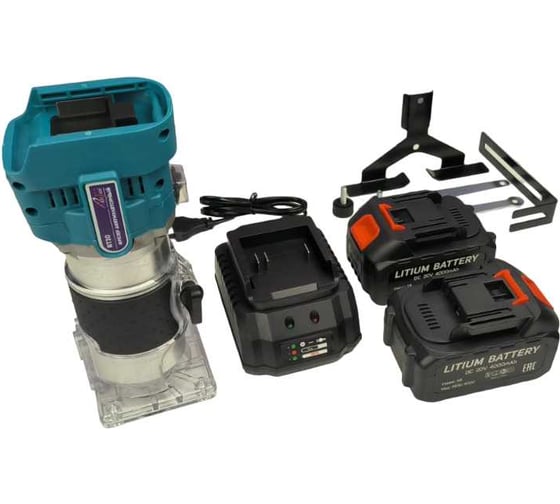 Изображение товара Фрезер (бесщеточный) аккумуляторный AktiTool RT20 (6 мм,10000-30000 об/мин, 20В, 2 Li-ion аккумулятор 4000mAh) 1016001