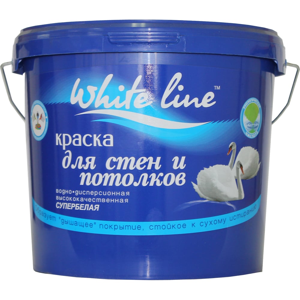 фото Краска для стен и потолков white line