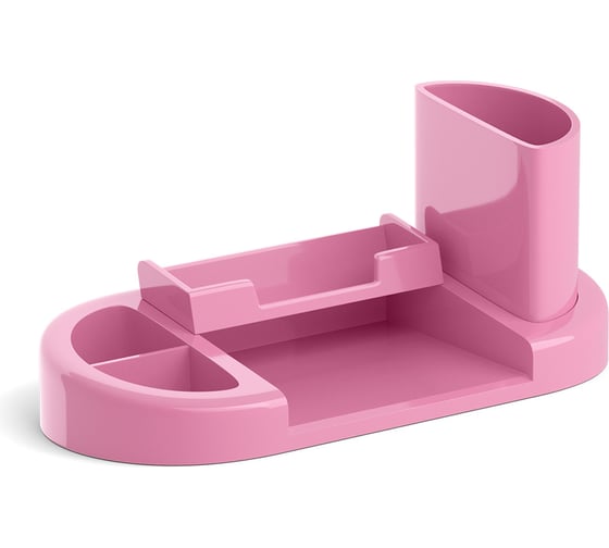Изображение товара Настольная пластиковая подставка ErichKrause Harmony, Pastel, розовая 55804