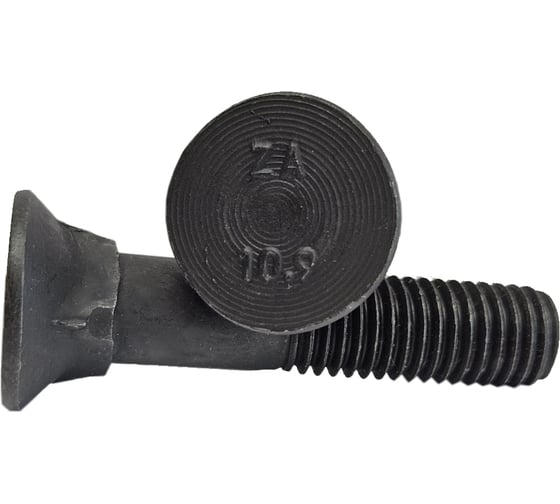 Изображение товара Болт лемешный ZAMETAL 12x45 10.9 DIN 608 черный оксидированный упаковка 100 шт. П/Р ZA074544