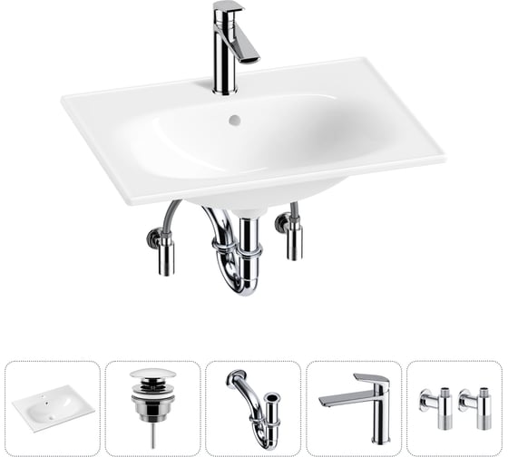 Изображение товара Врезная раковина для ванной Lavinia Boho комнаты Bathroom Sink в наборе 5 в 1 20217603R