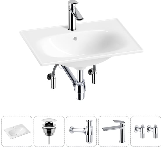 Изображение товара Врезная раковина для ванной Lavinia Boho комнаты Bathroom Sink в наборе 5 в 1 20217635R