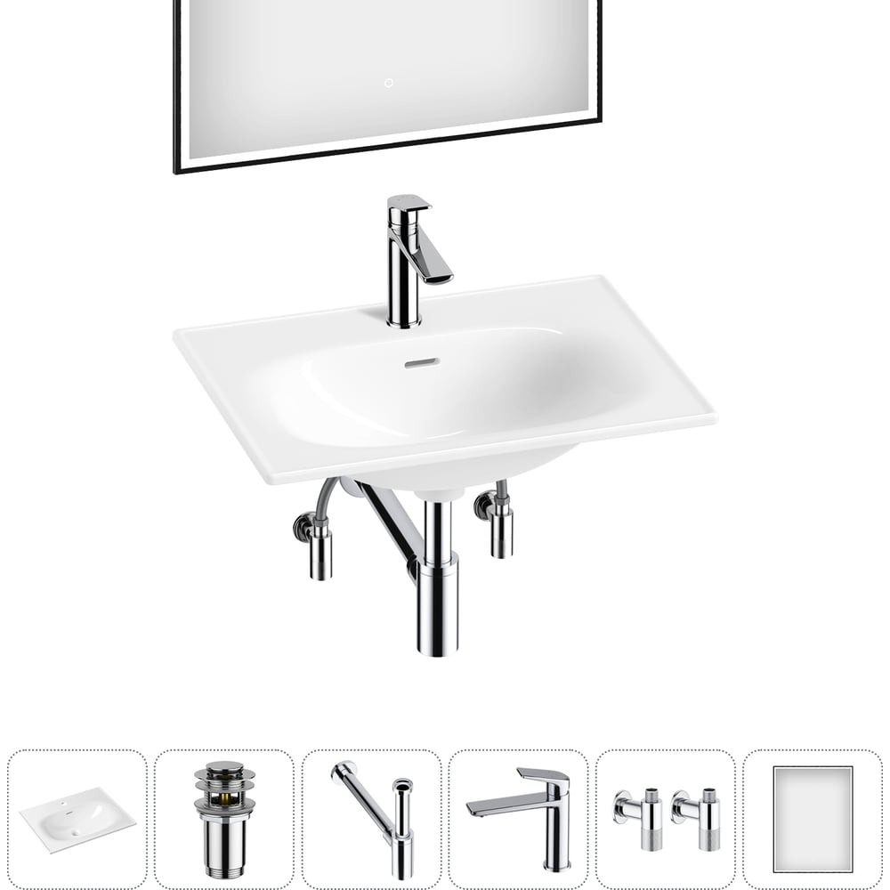 Изображение товара Врезная раковина для ванной Lavinia Boho комнаты Bathroom Sink в наборе 6 в 1 20217651R