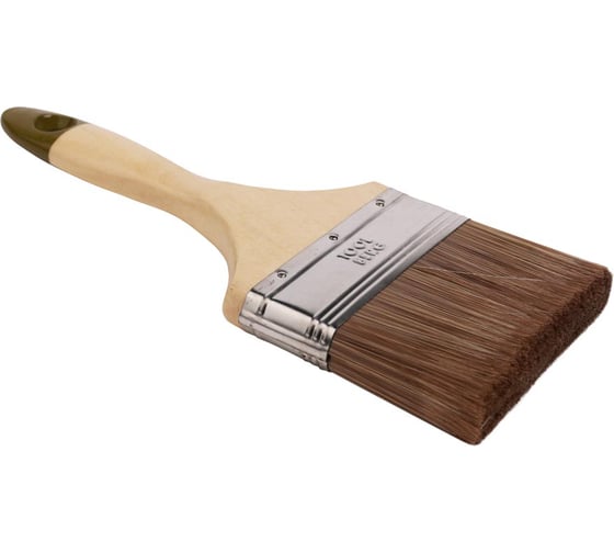 Изображение товара Кисть плоская Toolberg Микс-Эксперт смешанная щетина, деревянная рукоятка, 100мм ЛА-00003497