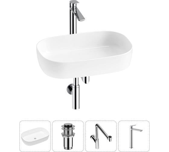 Изображение товара Накладная раковина для ванной Lavinia Boho комнаты Bathroom Sink в наборе 4 в 1 20217555R