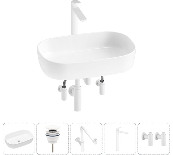 Изображение товара Накладная раковина для ванной Lavinia Boho комнаты Bathroom Sink в наборе 5 в 1 20217574R