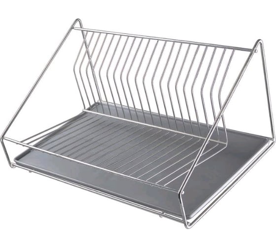 Изображение товара Сушилка для посуды EUROHOUSE настольная, 39х24,5х18,5 см, хром 14312