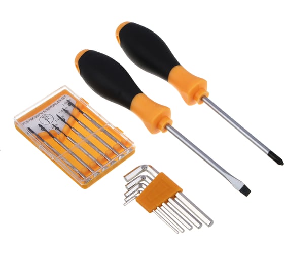 Изображение товара Набор 13 предметов РОКОТ PH5,5х95мм+SL5,5х95мм, 5 шестигранников, 6 отверток для точных работ 736-257