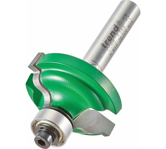 Изображение товара Фреза кромочная калевочная (34,9x13,5х64,5 мм, R4 мм, 2 лезвия, хвостовик 8 мм) по дереву Trend C096X8MMTC