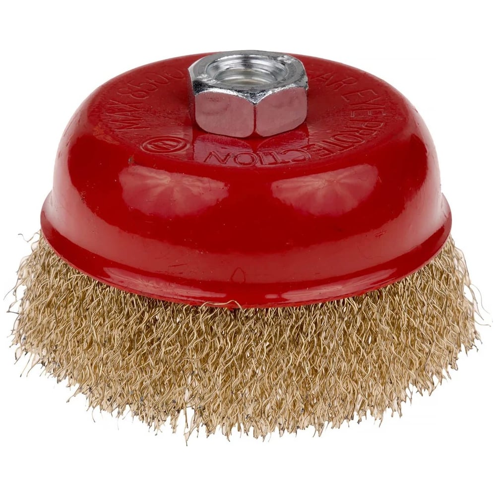 Изображение товара Щетка-чашка по металлу SAMGRUPP 125 мм, М14, латунная, 45 шт