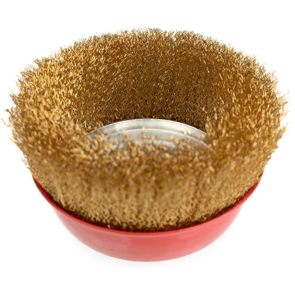 Изображение товара Щетка-чашка по металлу для УШМ SAMGRUPP 150 мм М14 латунная 24 шт