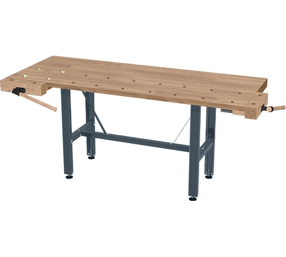 Изображение товара Верстак столярный Сорокин 2 м, с деревянными тисками 35.310