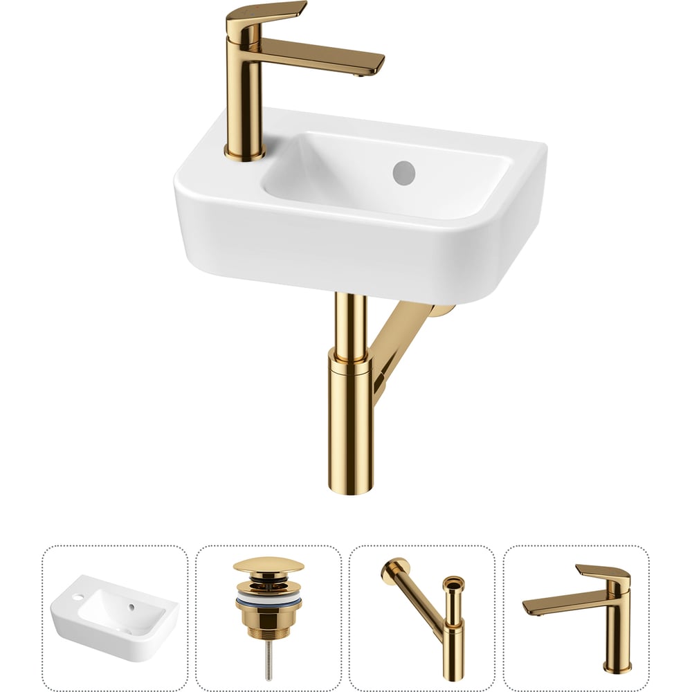 Изображение товара Мини-раковина Lavinia Boho One 4 в 1 для ванной комнаты белая