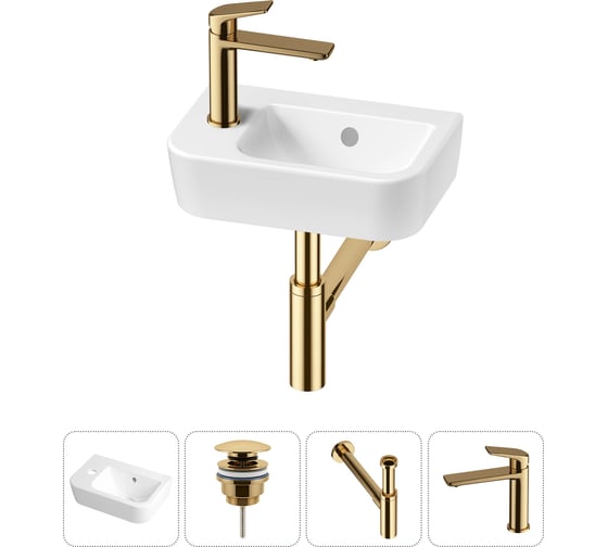 Изображение товара Мини-раковина для ванной комнаты или туалета Lavinia Boho One в наборе 4 в 1 20217331R