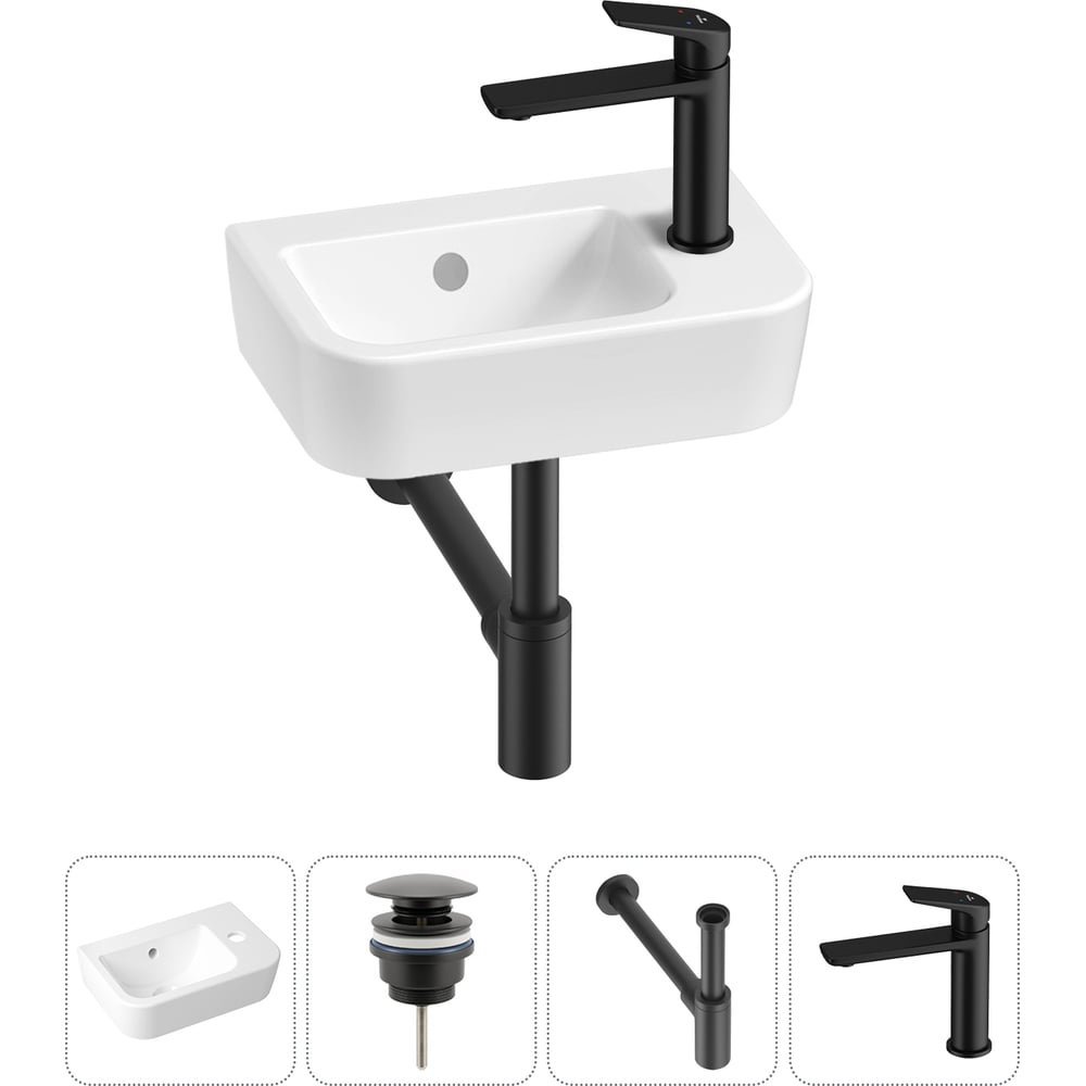 Изображение товара Мини-раковина для ванной комнаты Lavinia Boho One 4 в 1 белый санфарфор