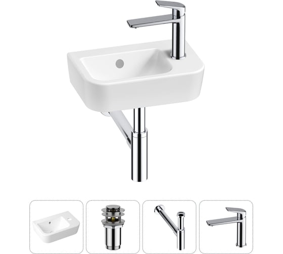 Изображение товара Мини-раковина для ванной комнаты или туалета Lavinia Boho One в наборе 4 в 1 20217371R