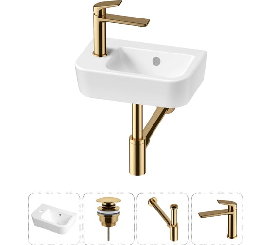 Изображение товара Мини-раковина для ванной комнаты или туалета Lavinia Boho One в наборе 4 в 1 20217307R