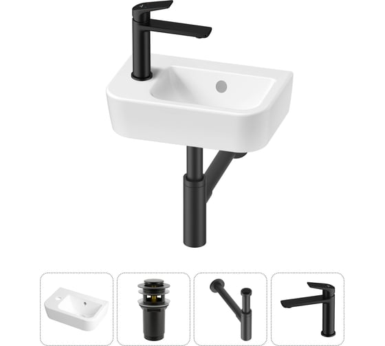 Изображение товара Мини-раковина для ванной комнаты или туалета Lavinia Boho One в наборе 4 в 1 20217318R