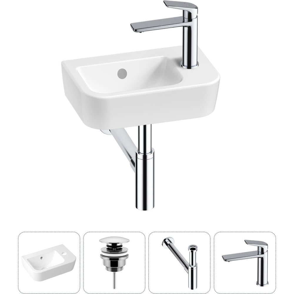 Изображение товара Мини-раковина Lavinia Boho One 4 в 1 белый санфарфор современный стиль