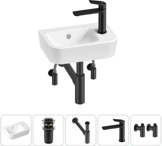 Изображение товара Мини-раковина для ванной комнаты или туалета Lavinia Boho One в наборе 5 в 1 20217376R