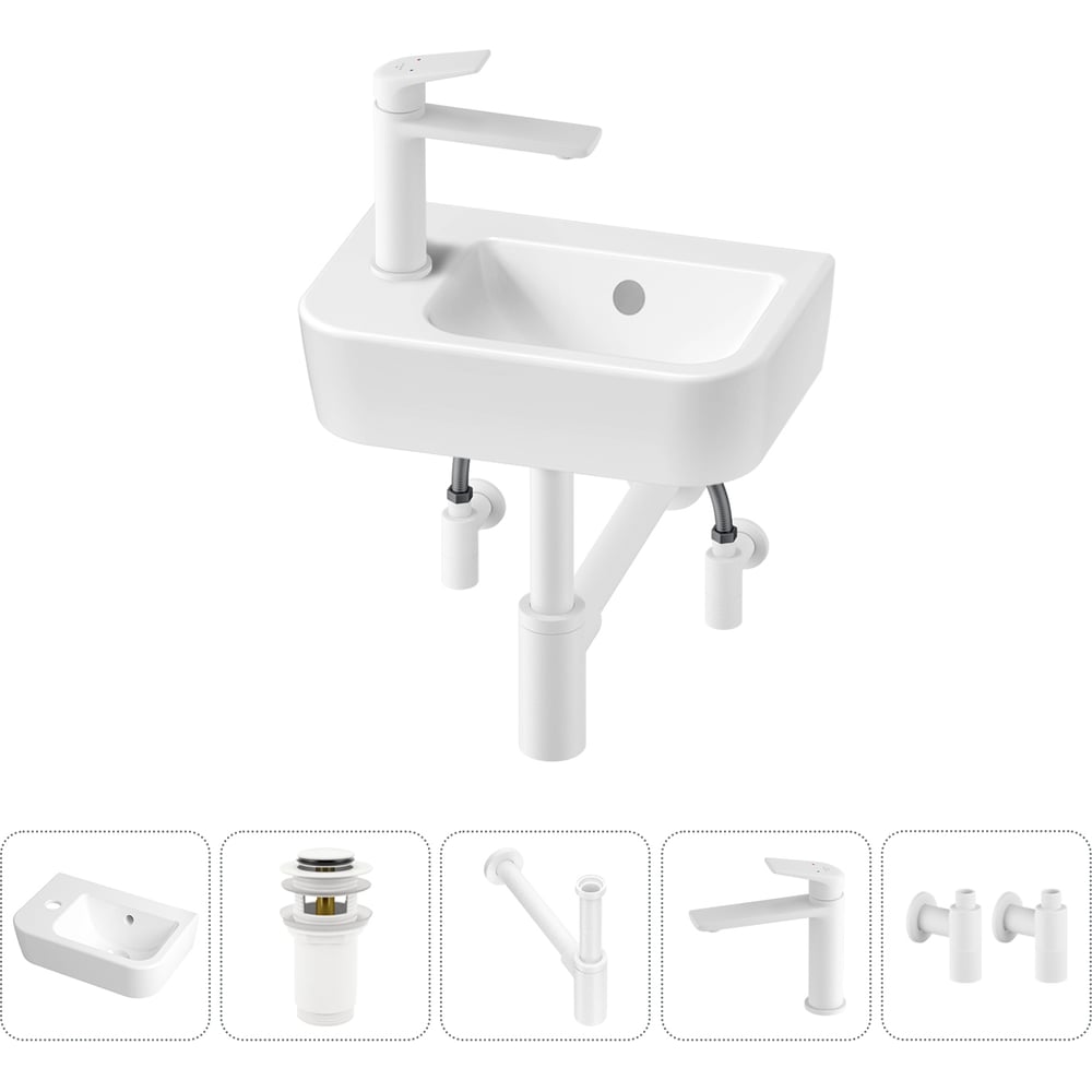 Изображение товара Мини-раковина для ванной комнаты или туалета Lavinia Boho One в наборе 5 в 1 20217300R