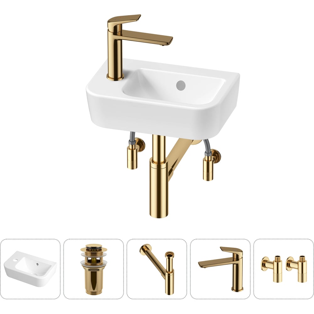 Изображение товара Мини-раковина Lavinia Boho One 5 в 1 белая для ванной комнаты