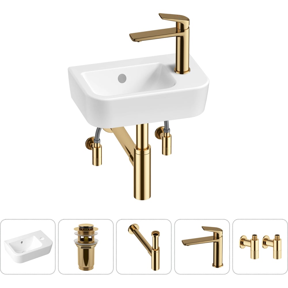 Изображение товара Мини-раковина Lavinia Boho One 5 в 1 компактная современная белая