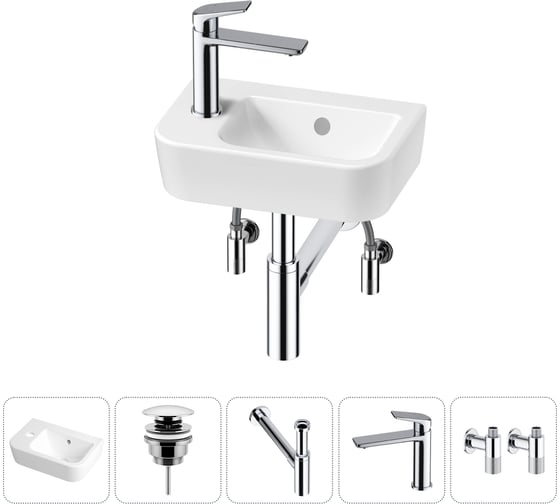 Изображение товара Мини-раковина для ванной комнаты или туалета Lavinia Boho One в наборе 5 в 1 20217333R