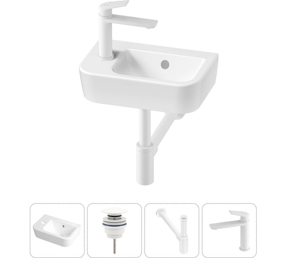 Изображение товара Мини-раковина для ванной комнаты или туалета Lavinia Boho One в наборе 4 в 1 20217308R