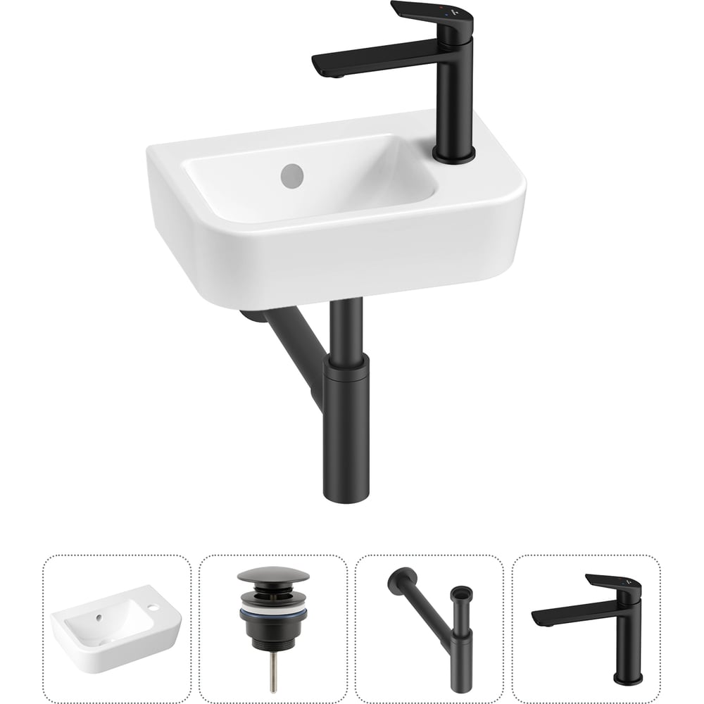 Изображение товара Мини-раковина для ванной комнаты или туалета Lavinia Boho One в наборе 4 в 1 20217384R