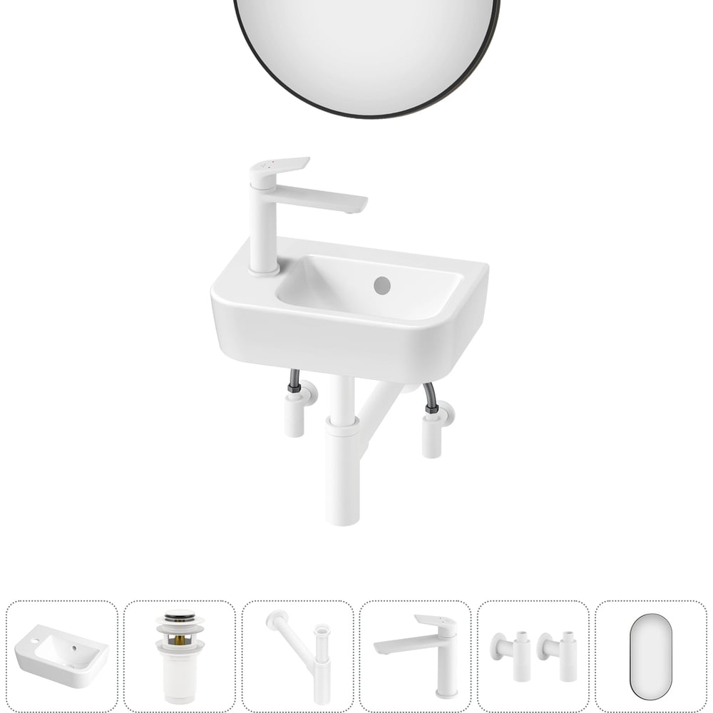 Изображение товара Мини-раковина Lavinia Boho One 6 в 1, санфарфор, белая, современная