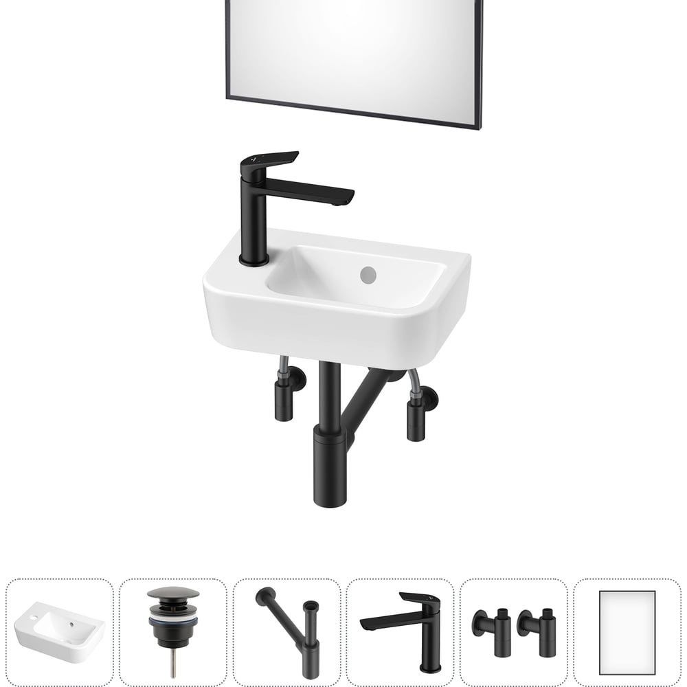 Изображение товара Мини-раковина для ванной или туалета Lavinia Boho One 6 в 1 белая