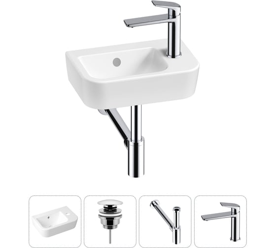 Изображение товара Мини-раковина для ванной комнаты или туалета Lavinia Boho One в наборе 4 в 1 20217359R