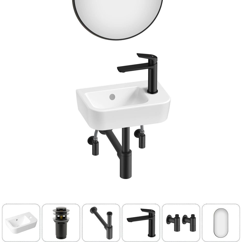 Изображение товара Мини-раковина Lavinia Boho One 6 в 1 современный дизайн белая санфарфор