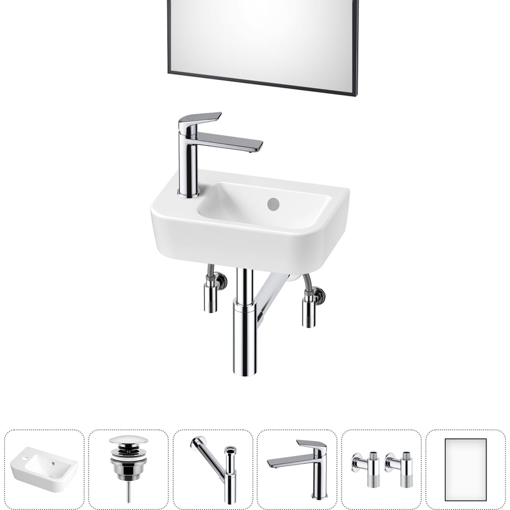 Изображение товара Мини-раковина Lavinia Boho One 6 в 1 для ванной и туалета, санфарфор