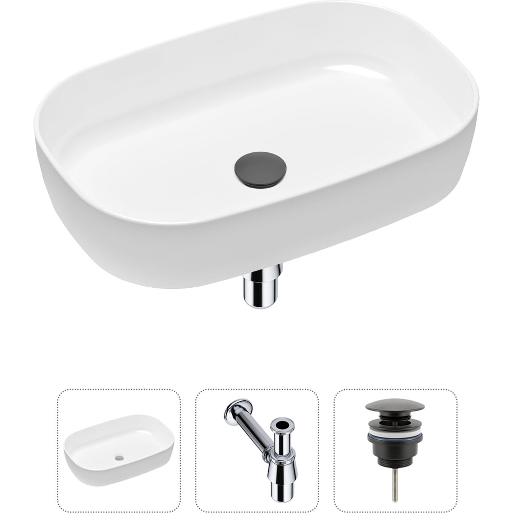 Изображение товара Накладная раковина для ванной Lavinia Boho Bathroom Sink 1 чаша белая