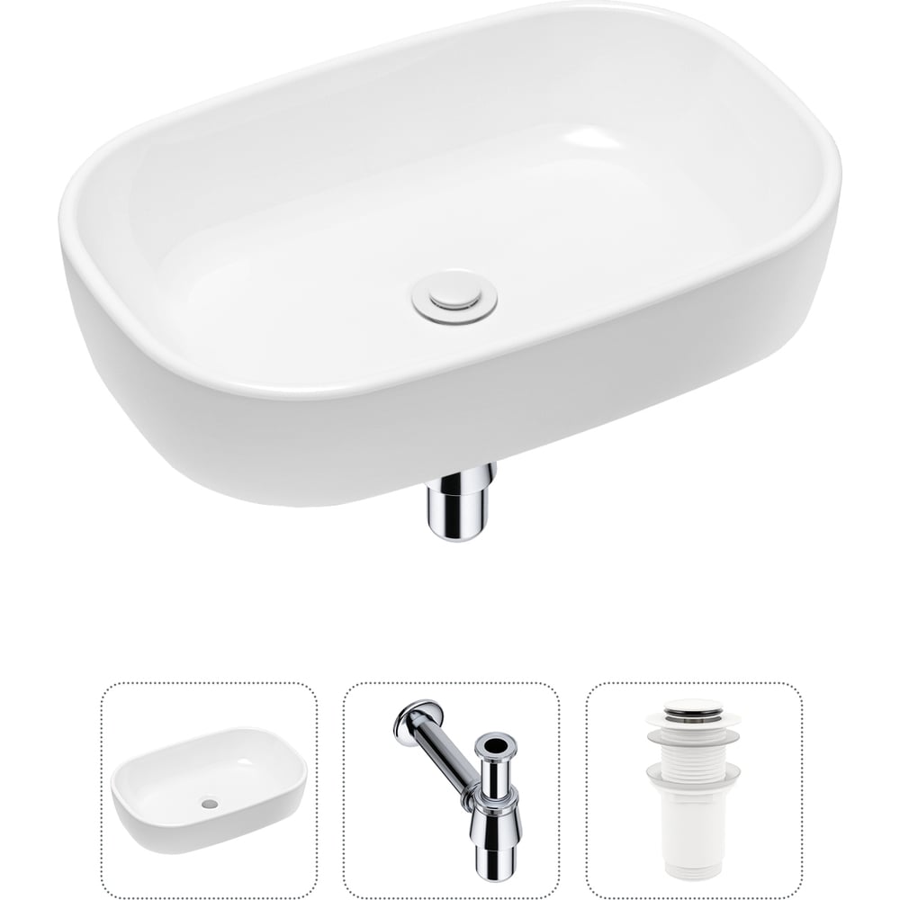 Изображение товара Накладная раковина для ванной Lavinia Boho Bathroom Sink 20217398R белый
