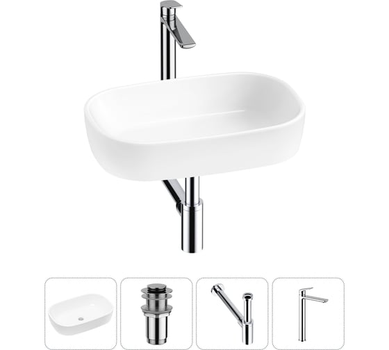 Изображение товара Накладная раковина для ванной Lavinia Boho комнаты Bathroom Sink в наборе 4 в 1 20217427R