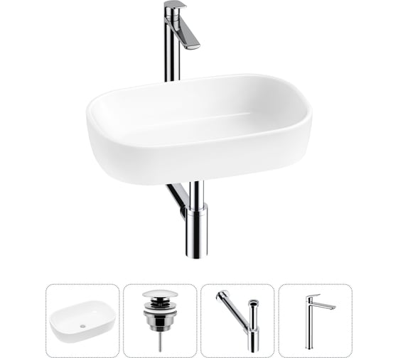 Изображение товара Накладная раковина для ванной Lavinia Boho комнаты Bathroom Sink в наборе 4 в 1 20217439R