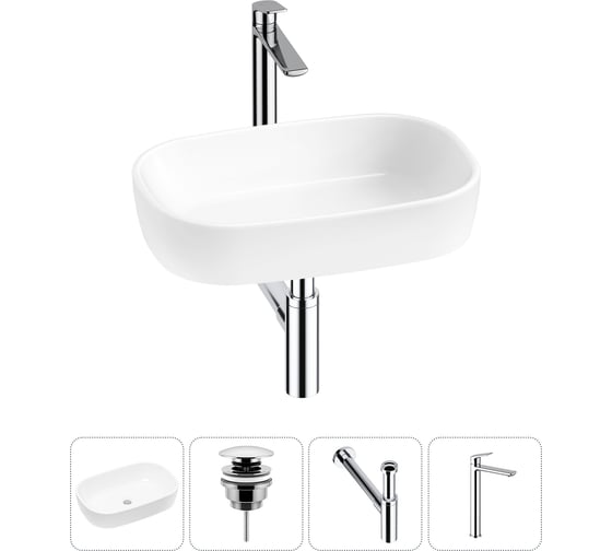 Изображение товара Накладная раковина для ванной Lavinia Boho комнаты Bathroom Sink в наборе 4 в 1 20217463R