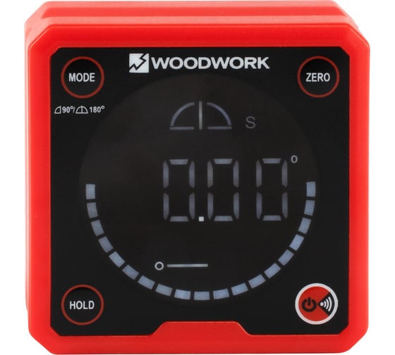 Изображение товара Уклономер цифровой c круговой индикацией WOODWORK DA-03