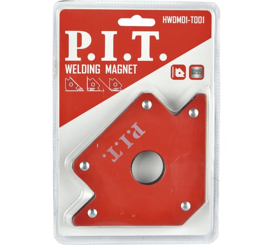 Изображение товара Угольник магнитный P.I.T. корпус 14.6 мм, толщ. стенок 2 мм, для фикс под 45, 90, 135 HWDM01-T001