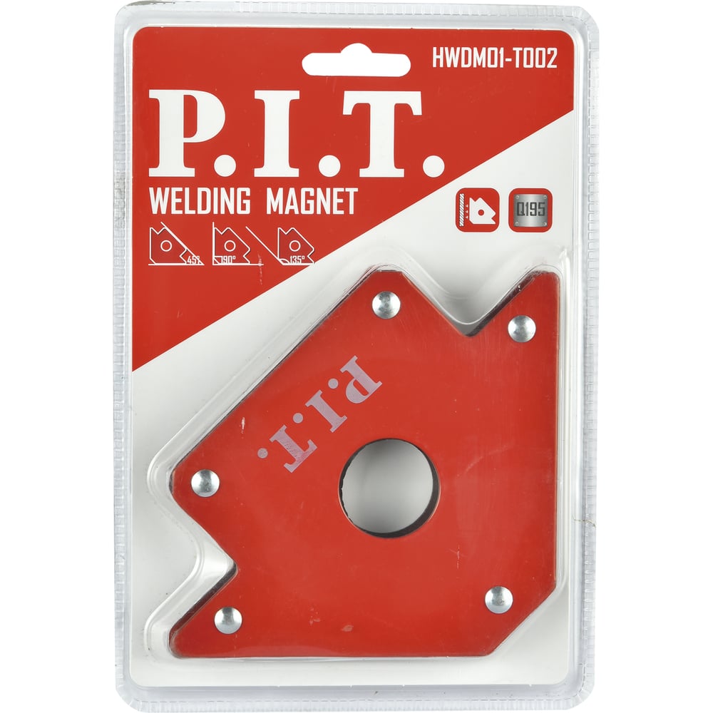 Изображение товара Угольник магнитный P.I.T. HWDM01-T002 для фиксации под углом 45, 90, 135
