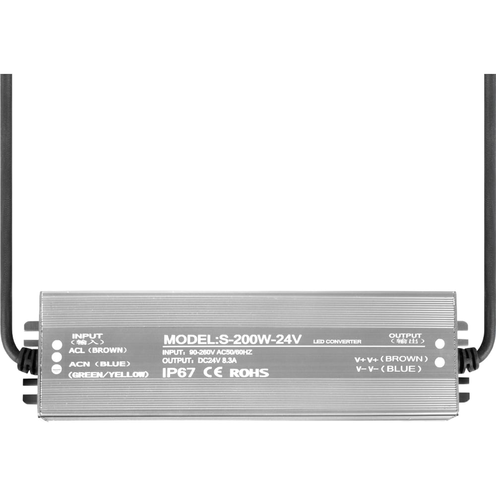 Изображение товара Блок питания LOFT IT 200W 24V IP67 для светодиодных лент и осветительных приборов