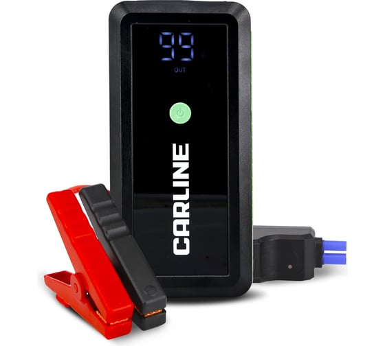 Изображение товара Пусковое зарядное устройство CARLINE (Jump starter) (14,8V/650А/10000mAh/Li-ion polymer/умные провода) CAPB650A