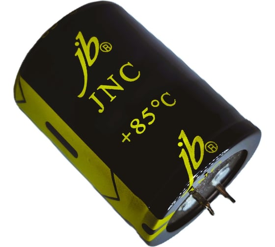 Изображение товара Конденсатор электролитический JB Capacitors 120мкФ, 400В, 85C, 22x30мм, (Snap-In) JNC2G121M10002200300-362
