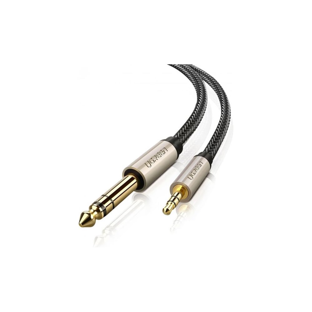 Изображение товара Кабель Ugreen AV127 3.5mm to 6.35mm TRS Stereo Audio Cable 2 м серый