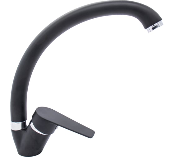 Изображение товара Смеситель для кухни Doron DС 2434B-N, шаровый, черный, излив высокий, п/г 011977