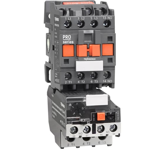 Изображение товара Пускатель магнитный Texenergo ПМ12-010200 220В УХЛ4 1з Класс Б EURO PME12MT-011101